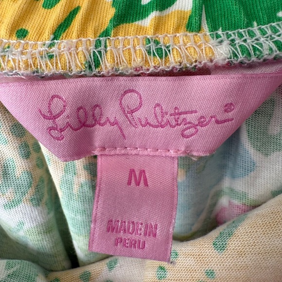 Lilly Pulitzer Strapless Romper Dress | Floral Print Size M 100% Pima Cotton - Picture 4 of 8